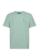 Patrick Organic Tee Tops T-shirts Short-sleeved Green Clean Cut Copenh...