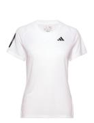 Club Tee Sport T-shirts & Tops Short-sleeved White Adidas Tennis