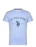Uspa T-Shirt Archibald Men Tops T-shirts Short-sleeved Blue U.S. Polo ...