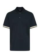 Mascout Polo Stripe Tops Polos Short-sleeved Navy Matinique