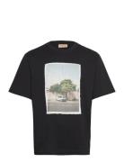 Tibor Light Jersey Tops T-shirts Short-sleeved Black Rue De Tokyo