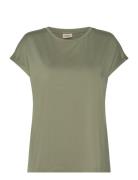 Frseen Tee 1 Tops T-shirts & Tops Short-sleeved Green Fransa