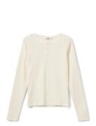 Petriciasy Pointelle Longsleeve Tee Tops T-shirts Long-sleeved T-shirt...