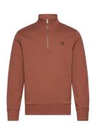 Half Zip Sweatshirt Tops Sweat-shirts & Hoodies Sweat-shirts Red Fred ...