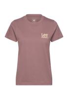 Small Lee Tee Tops T-shirts & Tops Short-sleeved Pink Lee Jeans