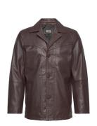 James Leather Jacket Nahkatakki Brown Jofama