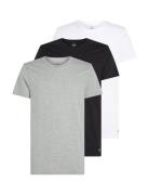 S/S Crew Neck 3Pk Tops T-shirts Short-sleeved Black Calvin Klein