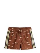 Seagull Aop Swim Shorts Uimashortsit Brown Mini Rodini