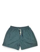 Floral Swimshorts Uimashortsit Green Portia 1924