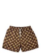 Floral Swim Shorts Uimashortsit Brown Portia 1924