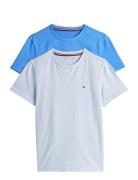 2 Pk Ss Tee Tops T-shirts Short-sleeved Blue Tommy Hilfiger