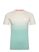 Seamless Ss Top Sport T-shirts Short-sleeved Beige Asics