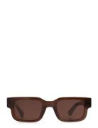 Leon Neliönmuotoiset Aurinkolasit Brown Corlin Eyewear