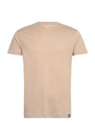 Organic Thor Tee Tops T-shirts Short-sleeved Beige Mads Nørgaard