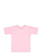Unisex Long T-Shirt Tops T-shirts Short-sleeved Pink Gugguu