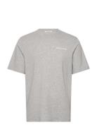 Wwbobby Tops T-shirts Short-sleeved Grey WOOD WOOD