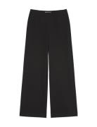 Woven Pants Bottoms Trousers Wide Leg Black Marc O'Polo