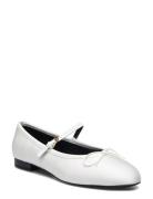 Ballerinas With Strip And Bow Detail Ballerinat White Mango