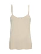 Mschbetrina Strap Top Tops T-shirts & Tops Sleeveless Beige MSCH Copen...