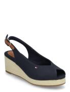 Flag Mid Wedge Espad Slingback Korolliset Sandaalit Espadrillot Navy T...