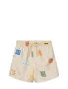 Duke Printed Board Shorts Uimashortsit Beige Liewood