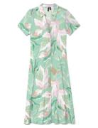 Vmjosie S/S Calf Shirt Dress Wvn Ga Polvipituinen Mekko Green Vero Mod...