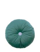 Round Cushion Eco-Velvet Home Textiles Cushions & Blankets Cushions Gr...