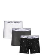 Stretch Cotton Boxer Brief 3-Pack Bokserit Black Polo Ralph Lauren