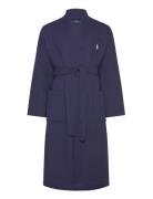 Cotton Piqué Robe Aamutakki Kylpytakki Navy Polo Ralph Lauren