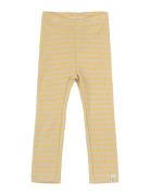 Legging Modal Striped Bottoms Leggings Yellow Petit Piao