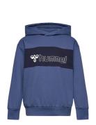 Hmlatlas Hoodie Sport Sweat-shirts & Hoodies Hoodies Navy Hummel