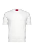 San Carl-Cv Tops T-shirts Short-sleeved White HUGO