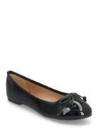 Biaceline Ballerina Toecap Faux Leather Ballerinat Black Bianco