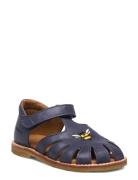 Sandals - Flat - Closed Toe Shoes Summer Shoes Sandals Navy ANGULUS