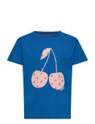 Tnnolene S_S Tee Tops T-shirts Short-sleeved Blue The New