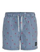 Jpstmaui Jjswim Mini Stripe Akm Jnr Uimashortsit Navy Jack & J S