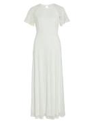 Vifemma S/S Lace Dress - Noos/Dc Maksimekko Juhlamekko White Vila