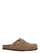 Sl Fae Suede Taupe Matalapohjaiset Sandaalit Brown Scholl