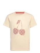 Tnnolene S_S Tee Tops T-shirts Short-sleeved Cream The New