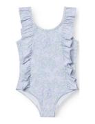 Matdelicia Printed Swimsuit. Grs Uimapuku Uima-asut Blue MINI A TURE