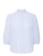 Byimogen Ss Blouse - Tops Blouses Short-sleeved Blue B.young