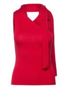 Shoulder Top Tops T-shirts & Tops Sleeveless Red Weekday