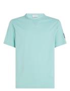 Badge Regular Tee Tops T-shirts Short-sleeved Blue Calvin Klein Jeans