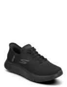 Mens Go Walk Flex Hands Up Matalavartiset Sneakerit Tennarit Black Ske...