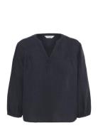 Nyarapw Bl Tops Blouses Long-sleeved Navy Part Two