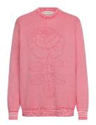 Lasi Vihkiruusu Tops Sweat-shirts & Hoodies Sweat-shirts Red Marimekko