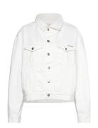 Boxy Denim Jacket Farkkutakki Denimtakki White Calvin Klein Jeans