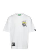 T-Shirt Tops T-shirts Short-sleeved White United Colors Of Benetton