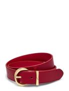 Oval Buckle Belt Vyö Red Mango