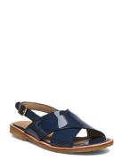 Sandals - Flat - Open Toe - Op Matalapohjaiset Sandaalit Navy ANGULUS